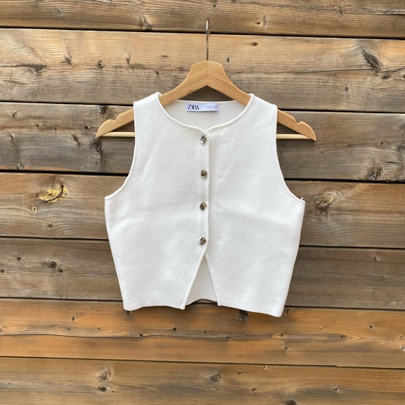 Zara knit crop vest - Picture 3 of 4